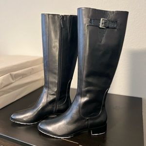 Cole Haan Black Riding Boots